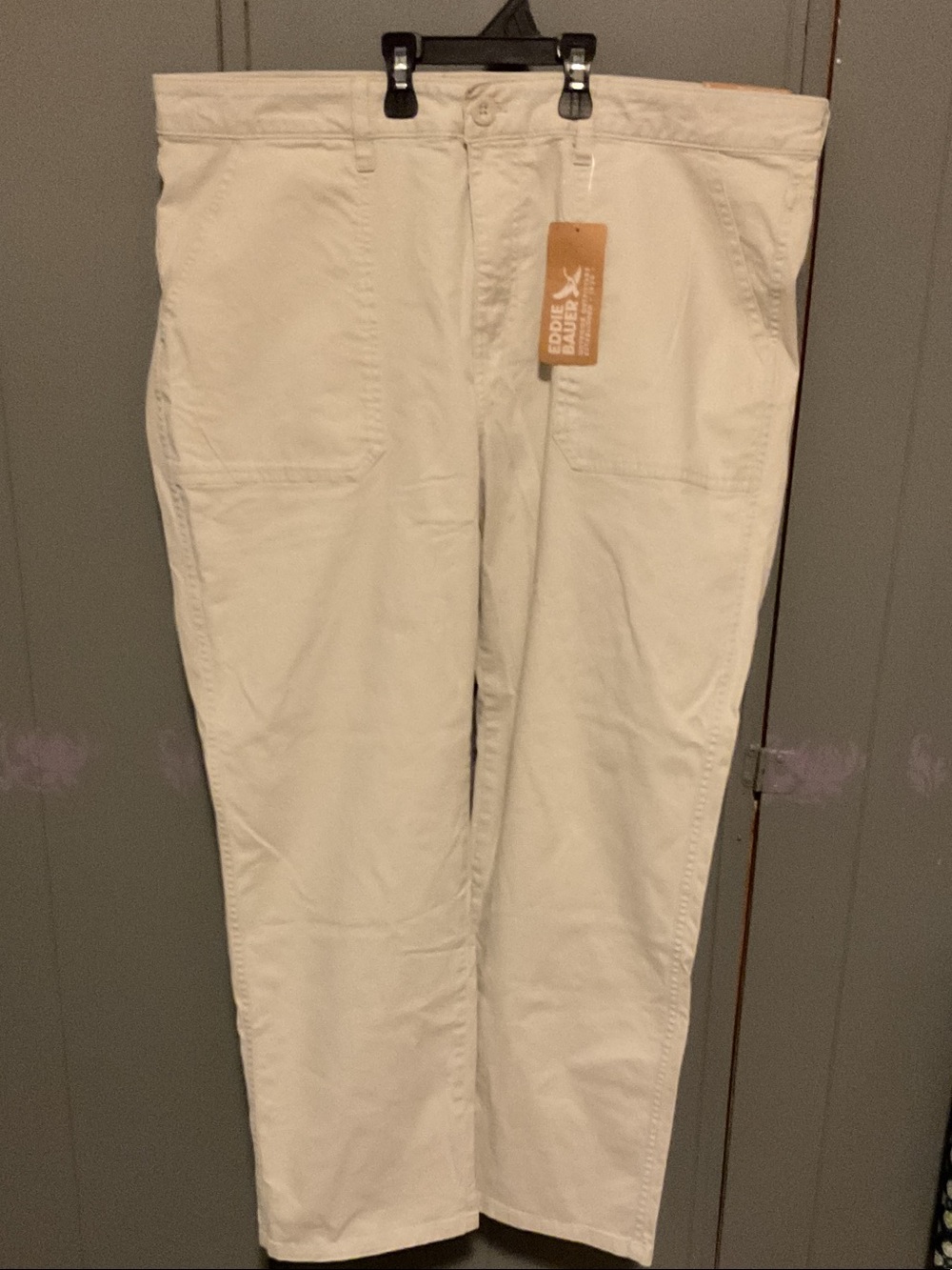 Eddie Bauer Cream Straight-Leg Women's Pants